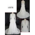 Lighter Long Sleeve Wedding Dress Chiffon
